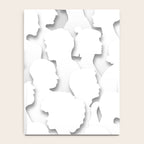 Diverse people paper cut crowd pattern Notebook Gallery Image 4