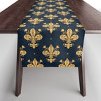 Royal Navy Fleur De Lis Table Runner Gallery Image 1