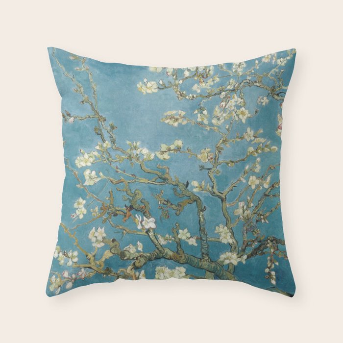 Almond Blossoms by Vincent Van Gogh Throw Pillow Gallery Image 6