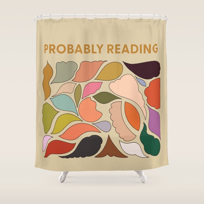 Probably Reading Shower Curtain Gallery Image 1