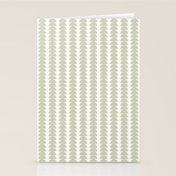 Maude Pattern - Natural Green Stationery Card Gallery Image 2