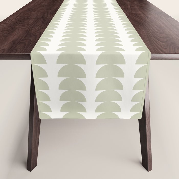 Maude Pattern - Natural Green Table Runner Gallery Image 1