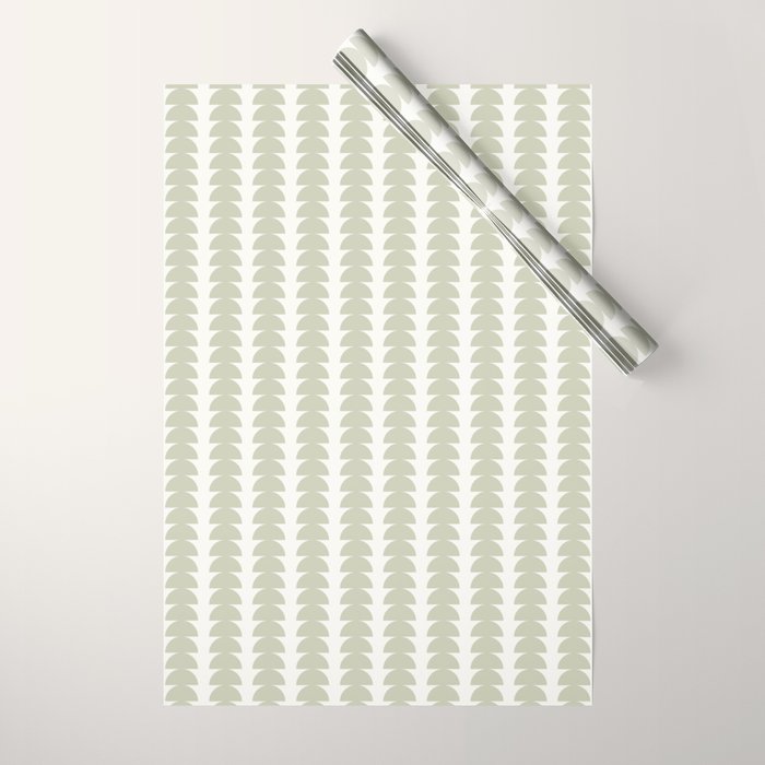 Maude Pattern - Natural Green Wrapping Paper Gallery Image 1