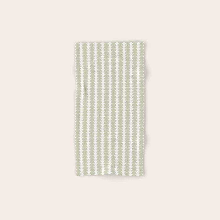 Maude Pattern - Natural Green Towels Gallery Image 1