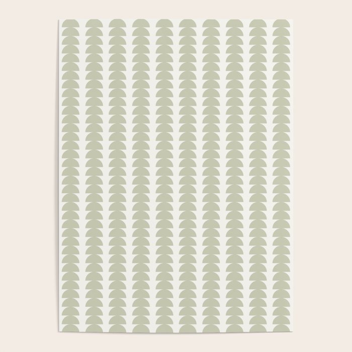 Maude Pattern - Natural Green Poster Gallery Image 4