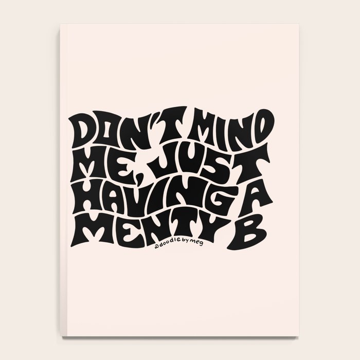 Don't Mind Me in Black Notebook Gallery Image 4
