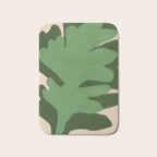 Abstract botanical- Leaf green  Bath Mat Gallery Image 1