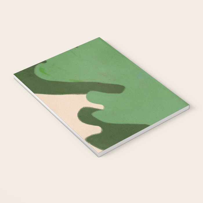 Abstract botanical- Leaf green  Notebook Gallery Image 3