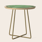 Abstract botanical- Leaf green  Side Table Gallery Image 1