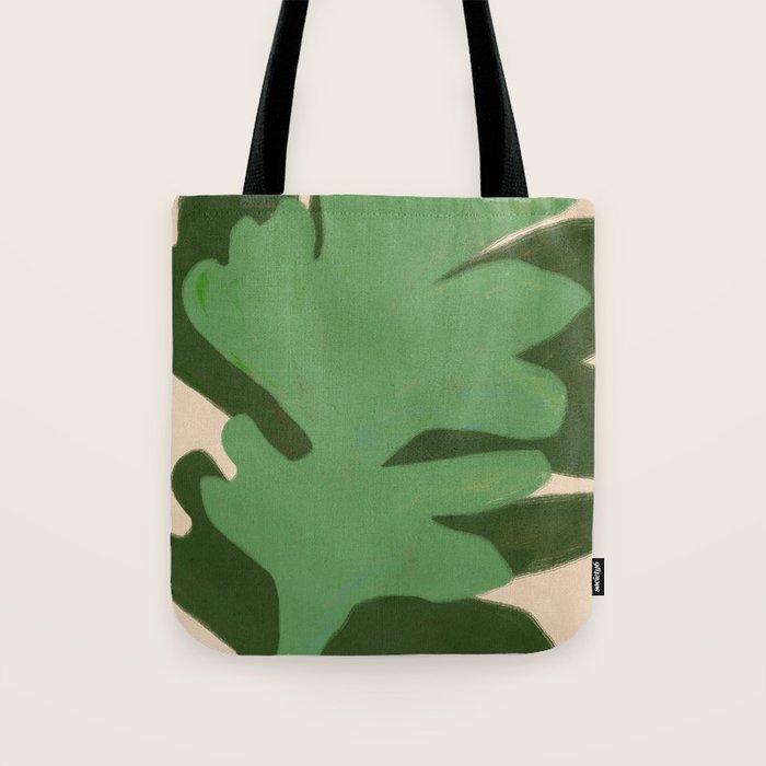 Abstract botanical- Leaf green  Tote Bag Gallery Image 1