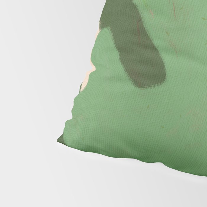 Abstract botanical- Leaf green  Pillow Sham Gallery Image 4