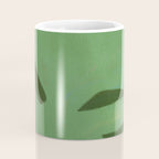 Abstract botanical- Leaf green  Coffee Mug Gallery Image 4