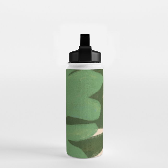Abstract botanical- Leaf green  Water Bottle Gallery Image 2