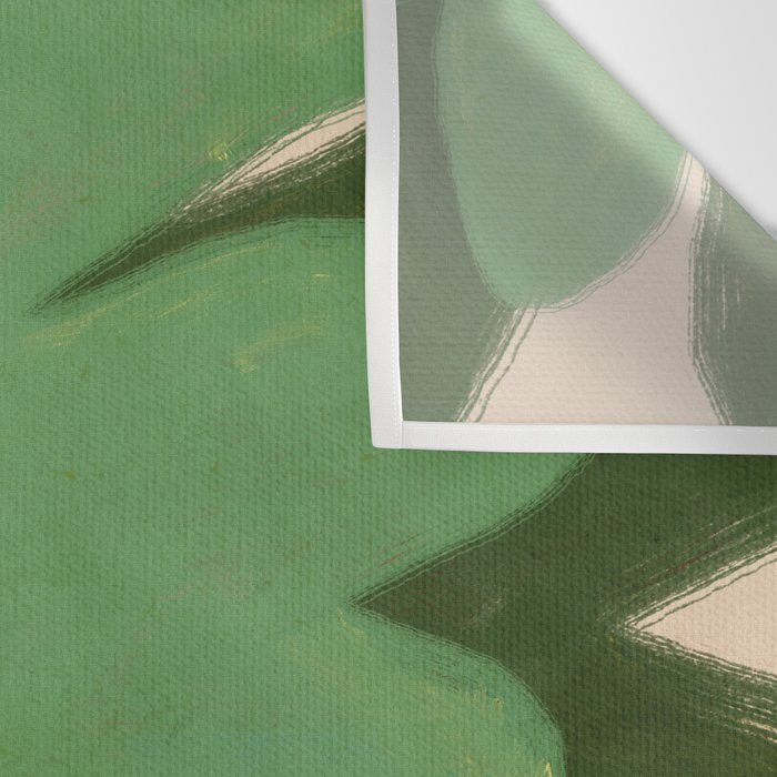 Abstract botanical- Leaf green  Wall Tapestry Gallery Image 3