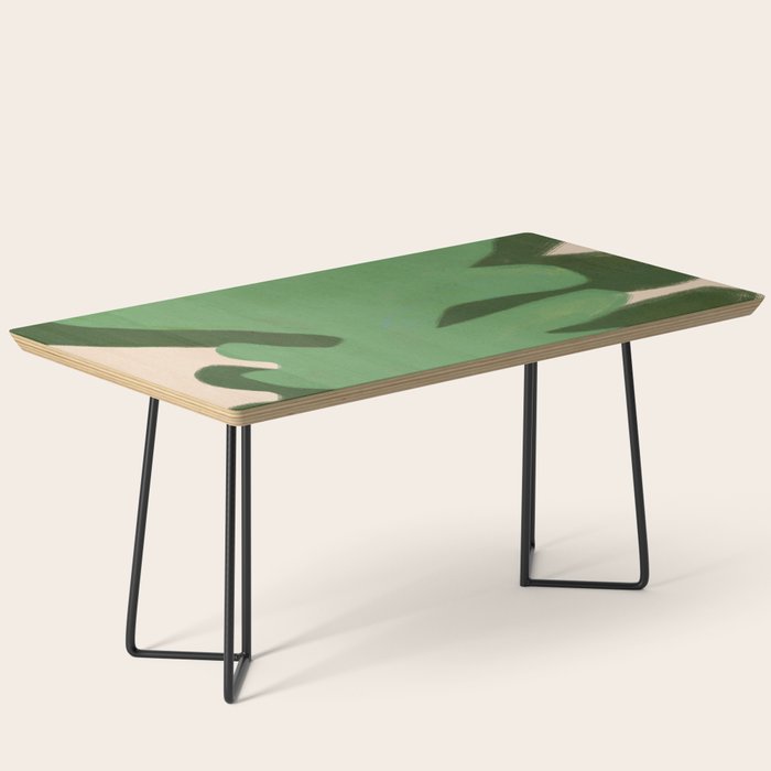 Abstract botanical- Leaf green  Coffee Table Gallery Image 1