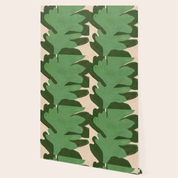 Abstract botanical- Leaf green  Wallpaper Gallery Image 2