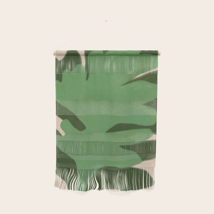 Abstract botanical- Leaf green  Wall Hanging Gallery Image 1