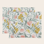 Flora Australis White Placemat Gallery Image 1
