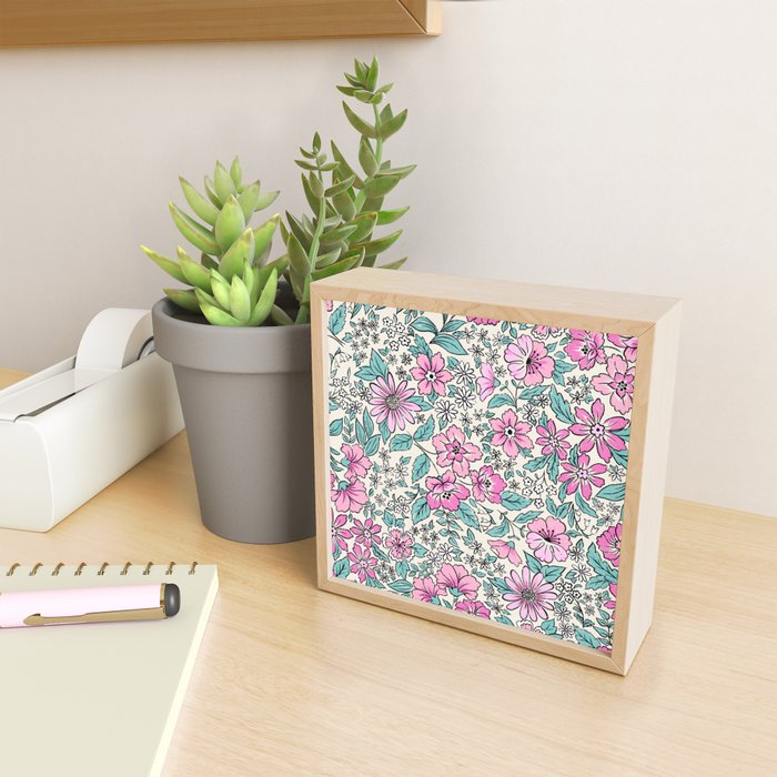 Posey - purple Mini Art Print Gallery Image 2