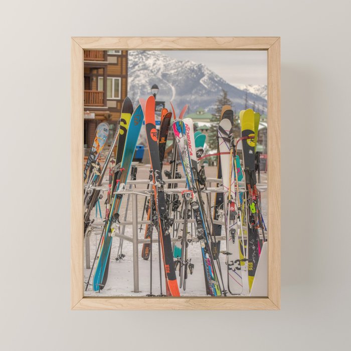 Ski Day Mini Art Print Gallery Image 1