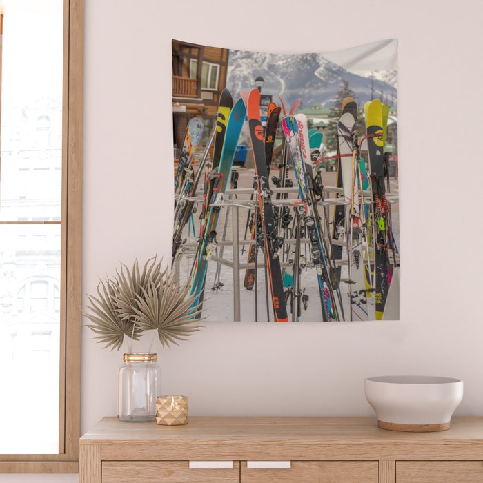 Ski Day Wall Tapestry Gallery Image 2