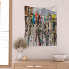 Ski Day Wall Tapestry Gallery Image 2