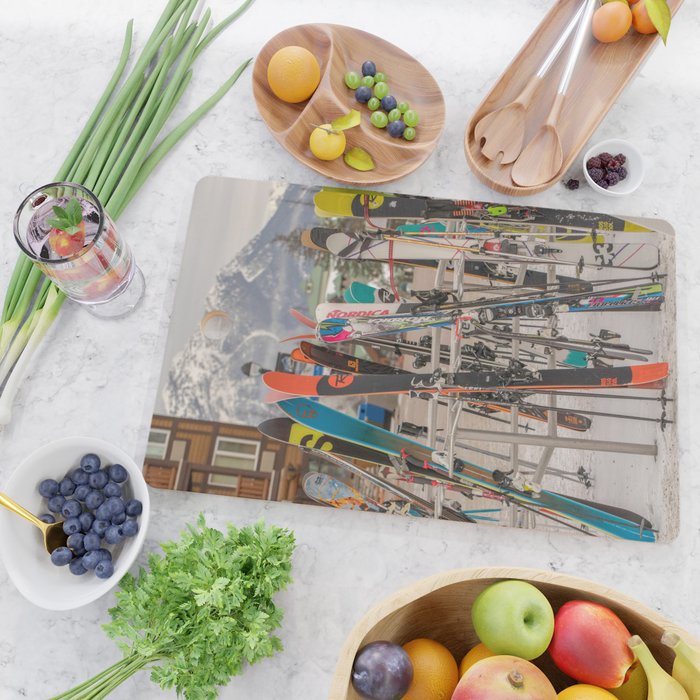 Ski Day Cutting Board Gallery Image 2