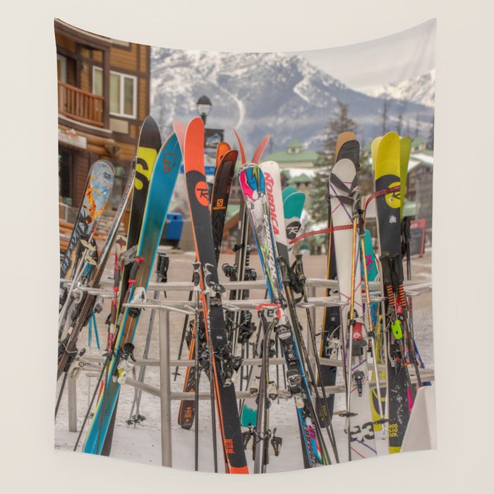 Ski Day Wall Tapestry Gallery Image 4