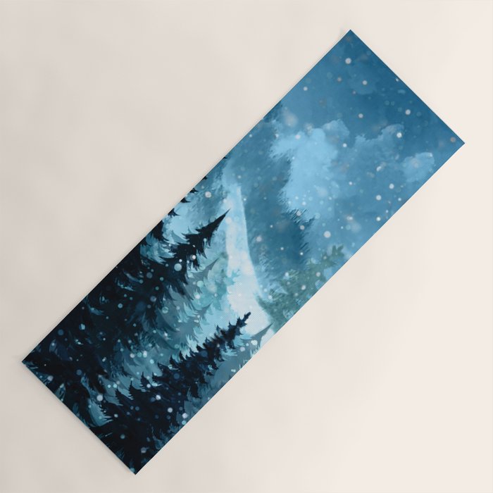 Winter Night Yoga Mat Gallery Image 1