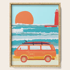 Great Lakes Surf Sunset Serving Tray Gallery Image 1