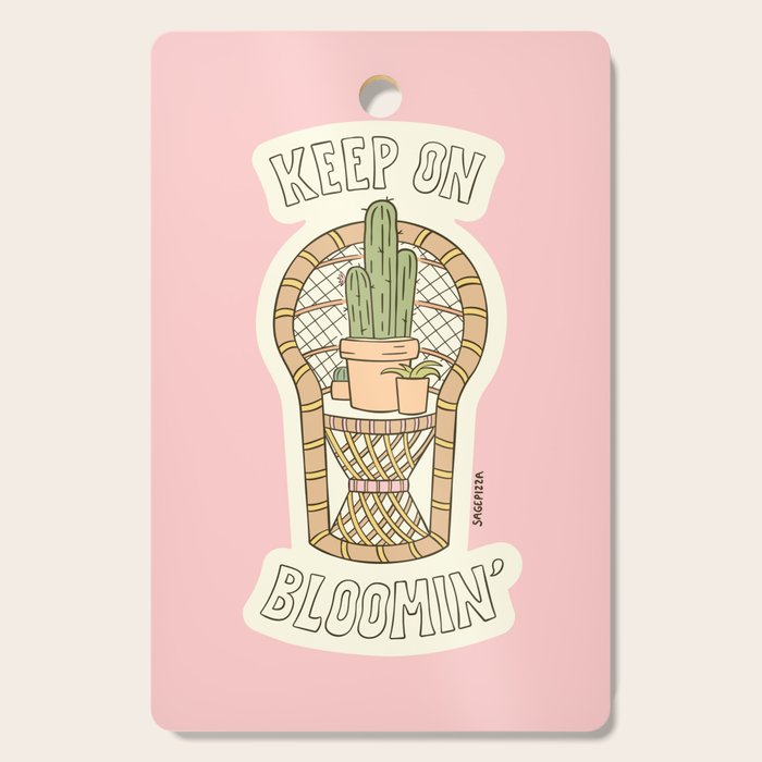 KEEP ON BLOOMIN' Cutting Board Gallery Image 1