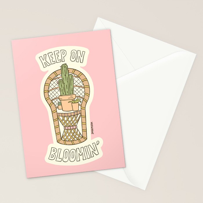KEEP ON BLOOMIN' Stationery Card Gallery Image 2
