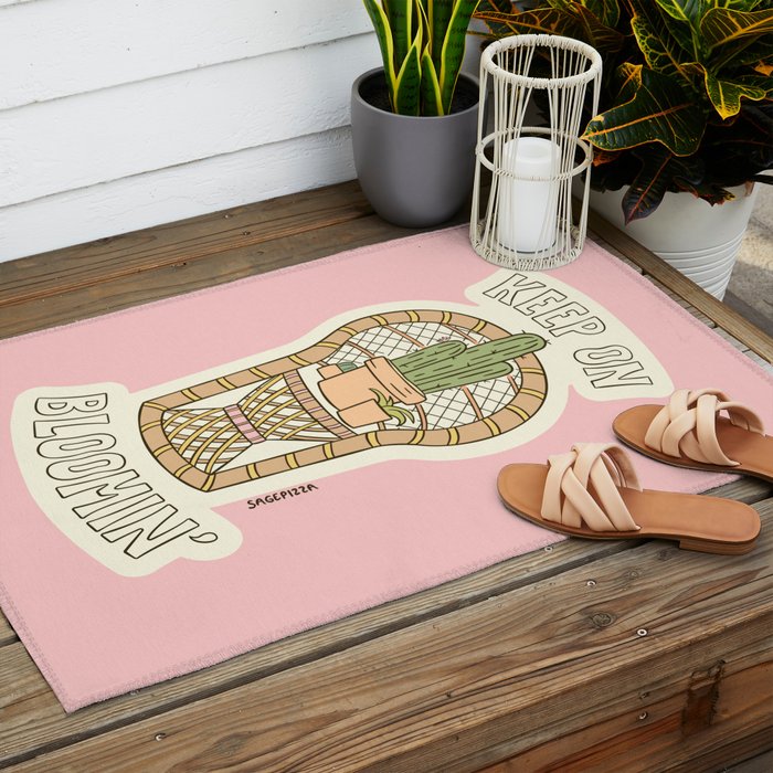 KEEP ON BLOOMIN' Outdoor Rug Gallery Image 2