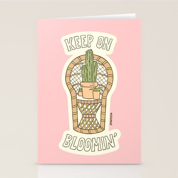 KEEP ON BLOOMIN' Stationery Card Gallery Image 1