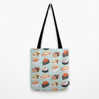 Sushi Persian Cat Watercolor Tote Bag Gallery Image 2