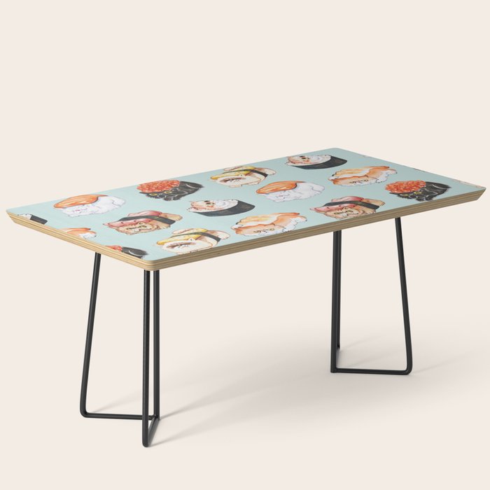 Sushi Persian Cat Watercolor Coffee Table Gallery Image 1