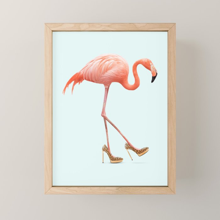 FANCY FLAMINGO Mini Art Print Gallery Image 1
