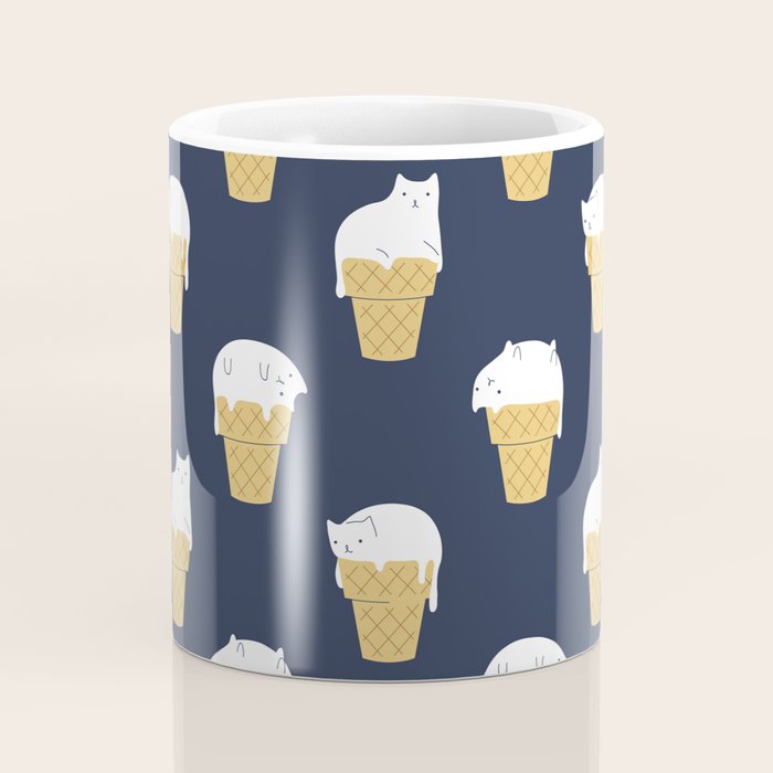 Meowlting Pattern Coffee Mug Gallery Image 4