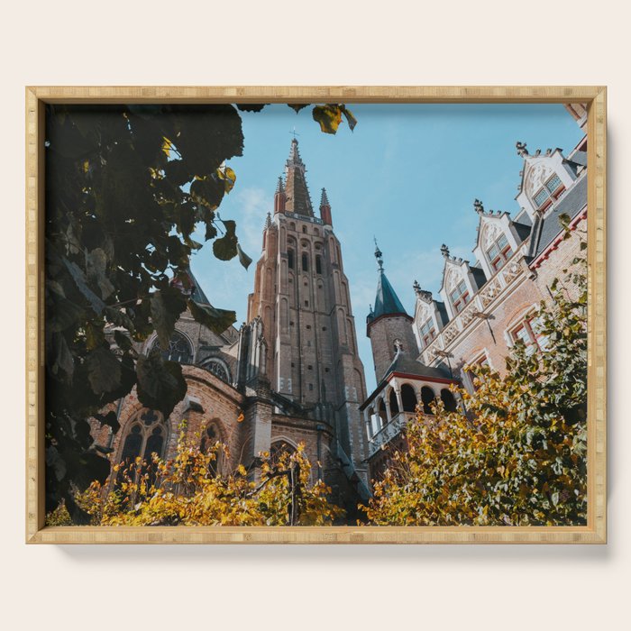 Autumn In Bruges II - Photography Serving Tray Gallery Image 1