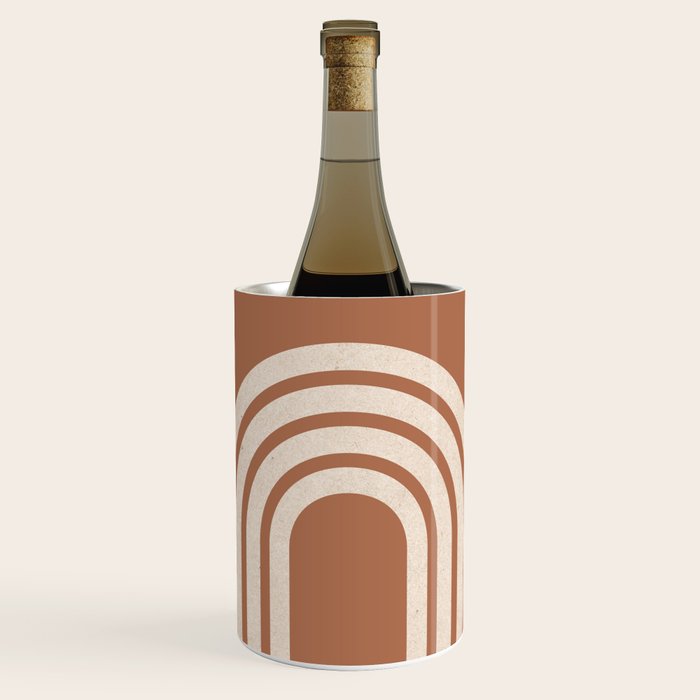 Woodblock arch terracotta Wine Chiller Gallery Image 1