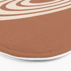 Woodblock arch terracotta Bath Mat Gallery Image 3