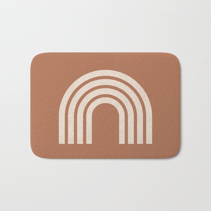 Woodblock arch terracotta Bath Mat Gallery Image 1