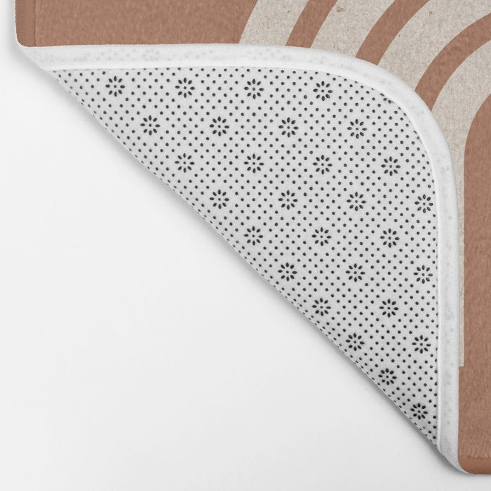 Woodblock arch terracotta Bath Mat Gallery Image 2
