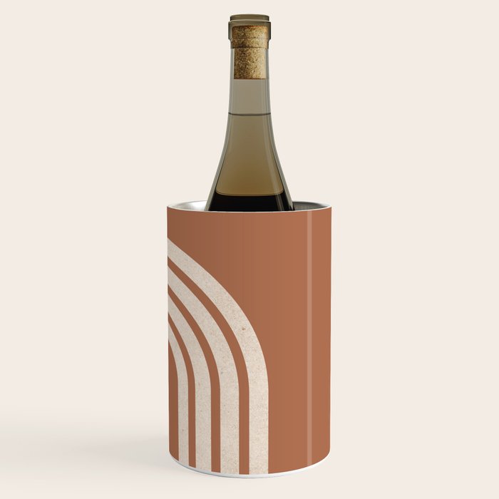 Woodblock arch terracotta Wine Chiller Gallery Image 3