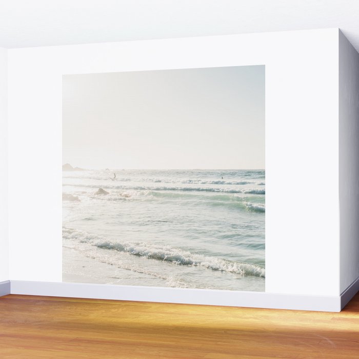 Surfing at Monterey - California Coast Sunset - Pacific Ocean Surf Travel Photography Wall Mural Gallery Image 2