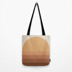 Minimal Retro Sunset Sunrise - Neutral Desert Orange Tote Bag Gallery Image 2