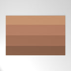 Minimal Retro Sunset Sunrise - Neutral Desert Orange Welcome Mat Gallery Image 1
