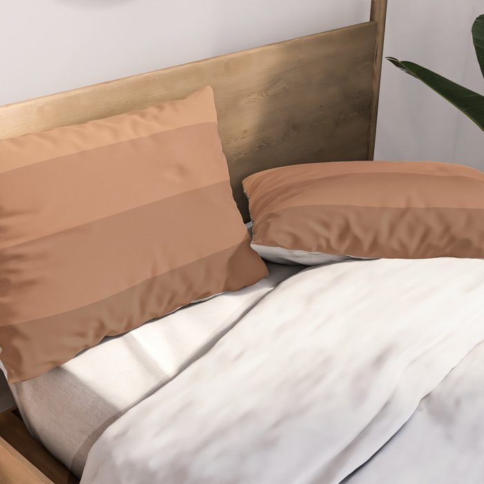 Minimal Retro Sunset Sunrise - Neutral Desert Orange Pillow Sham Gallery Image 2