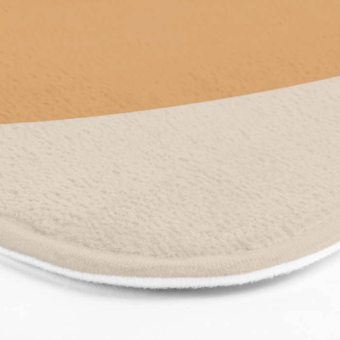 Minimal Retro Sunset Sunrise - Neutral Desert Orange Bath Mat Gallery Image 3