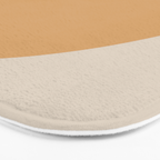 Minimal Retro Sunset Sunrise - Neutral Desert Orange Bath Mat Gallery Image 3